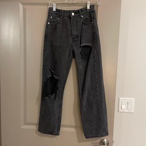 Adika black wash jeans